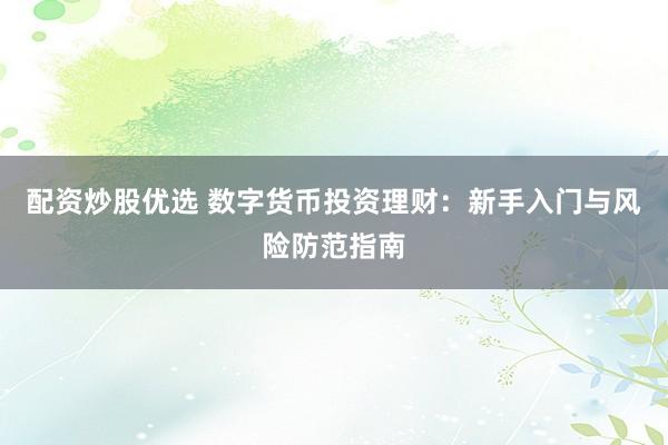 配资炒股优选 数字货币投资理财：新手入门与风险防范指南