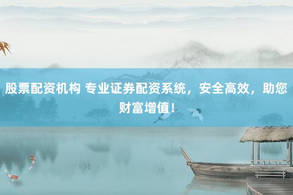 股票配资机构 专业证券配资系统，安全高效，助您财富增值！