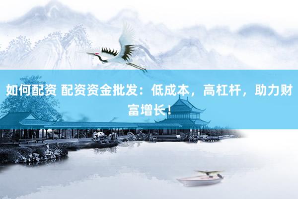 如何配资 配资资金批发：低成本，高杠杆，助力财富增长！