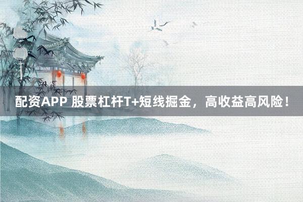 配资APP 股票杠杆T+短线掘金，高收益高风险！